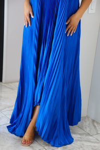 Midnight Dancing Maxi Dress: Royal Blue
