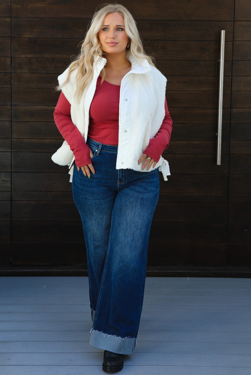 Snowed In Vest: White