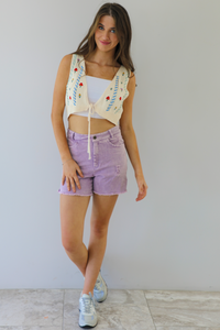 Want It Sweater Vest: Cream/Multi