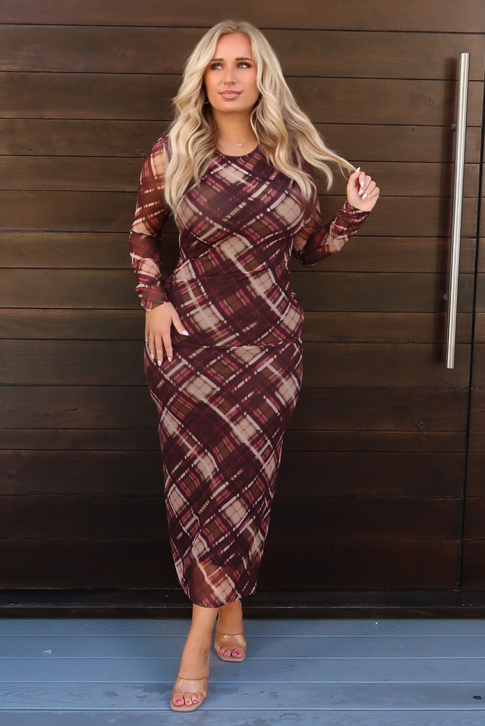 Another One Maxi Dress: Burgundy/Multi