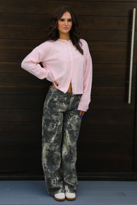 Simply Sweet Cardigan: Pink