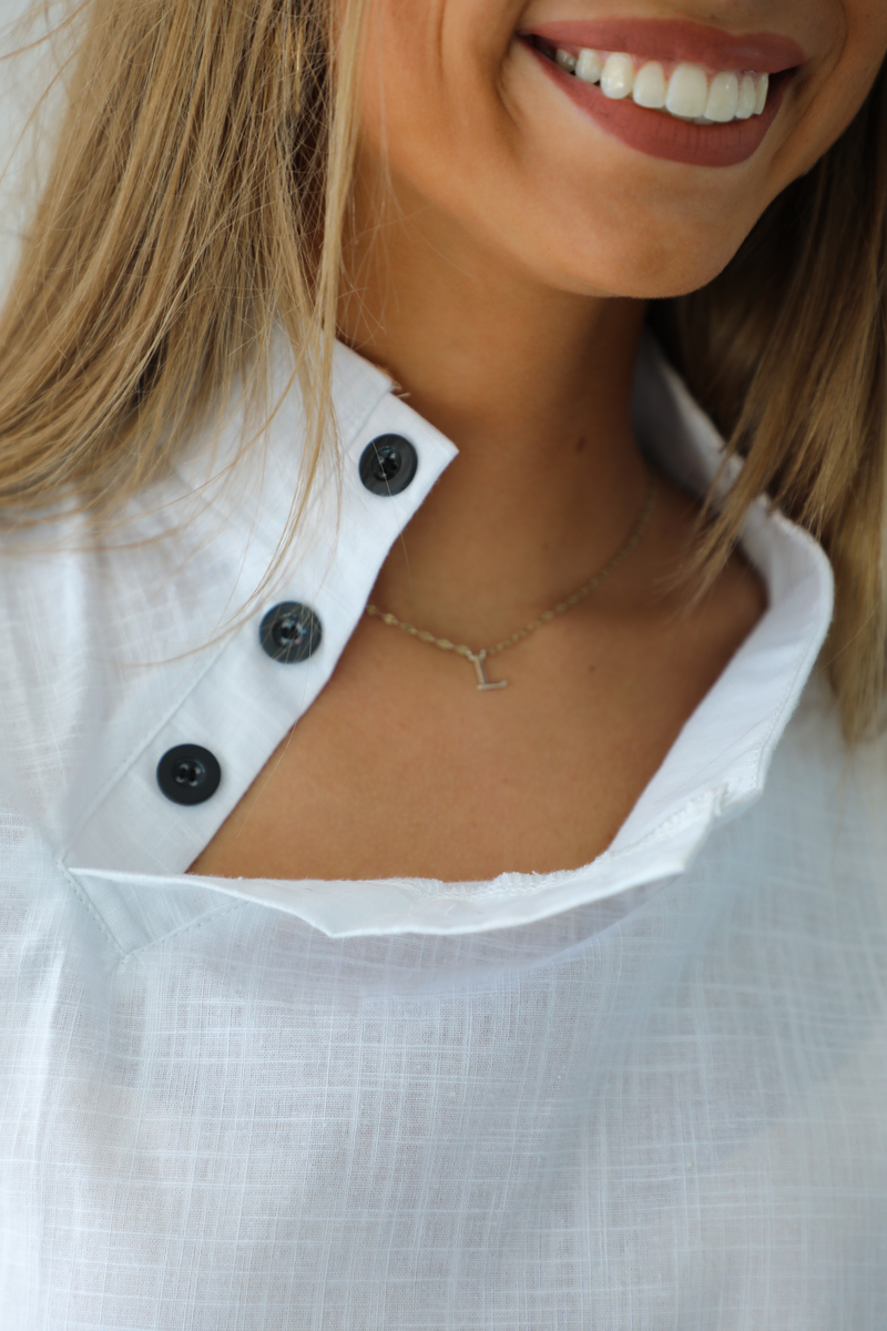 Follow Me Back Top: White