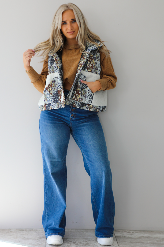 Blooming Scent Vest: Ivory/Multi