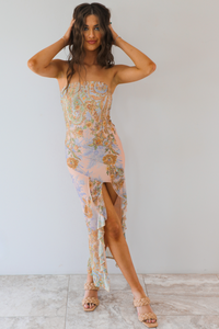 Light Nights Midi Dress: Multi