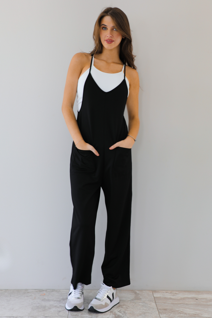 PRE-ORDER: Playful Wishes Jumpsuit: Black