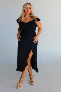 So Formal Midi Dress: Navy
