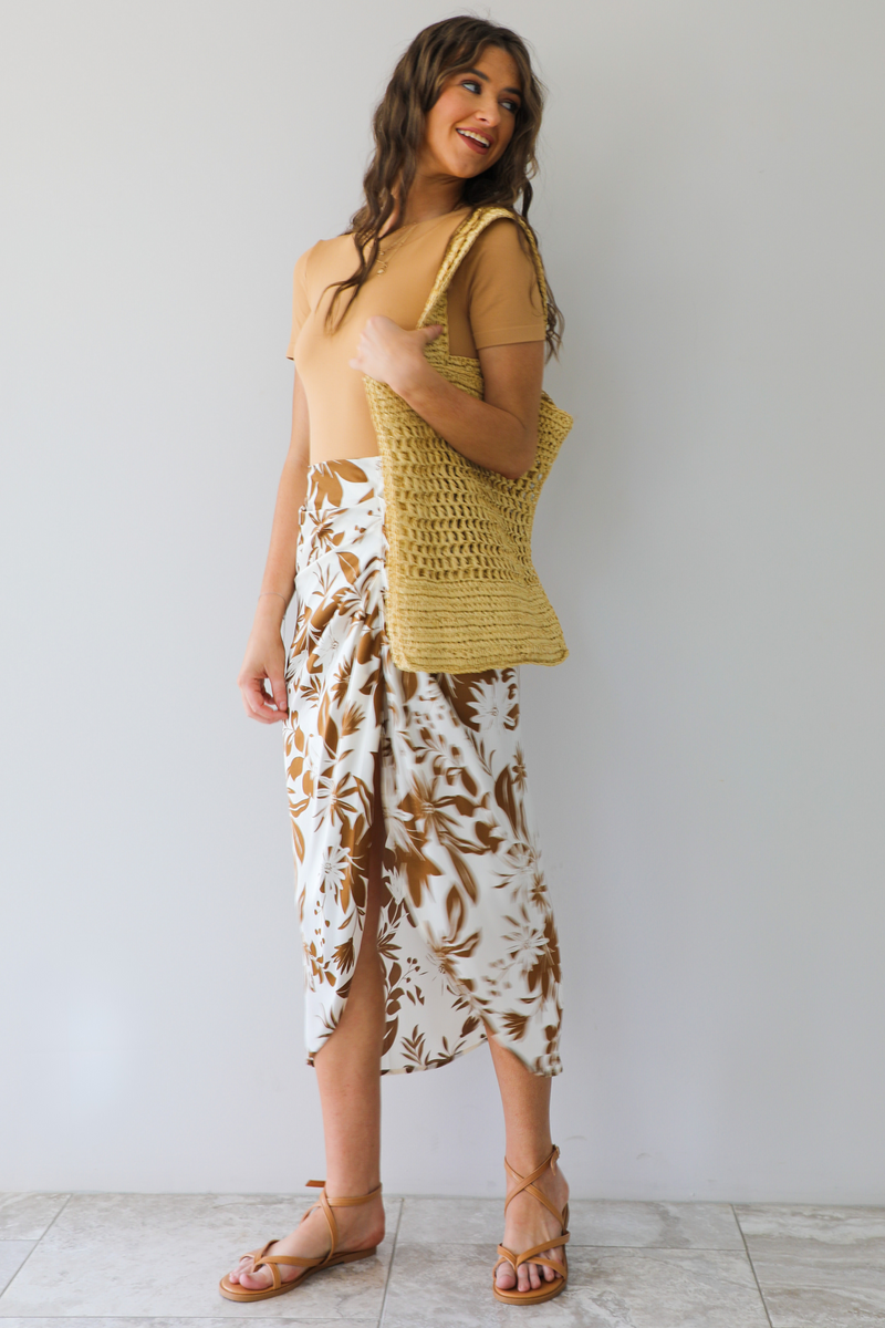 The Basics Bodysuit: Tan
