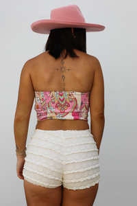 PRE-ORDER: Bandana Top: Pink/Multi