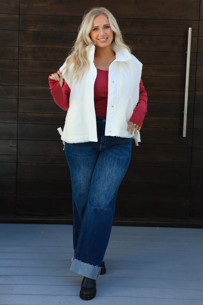 Snowed In Vest: White