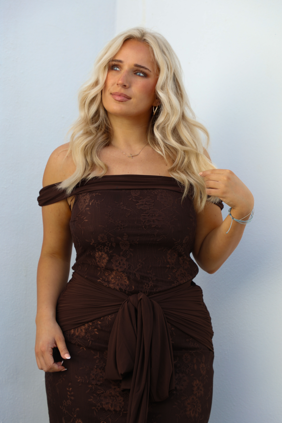 Next Event Maxi Dress: Chocolate