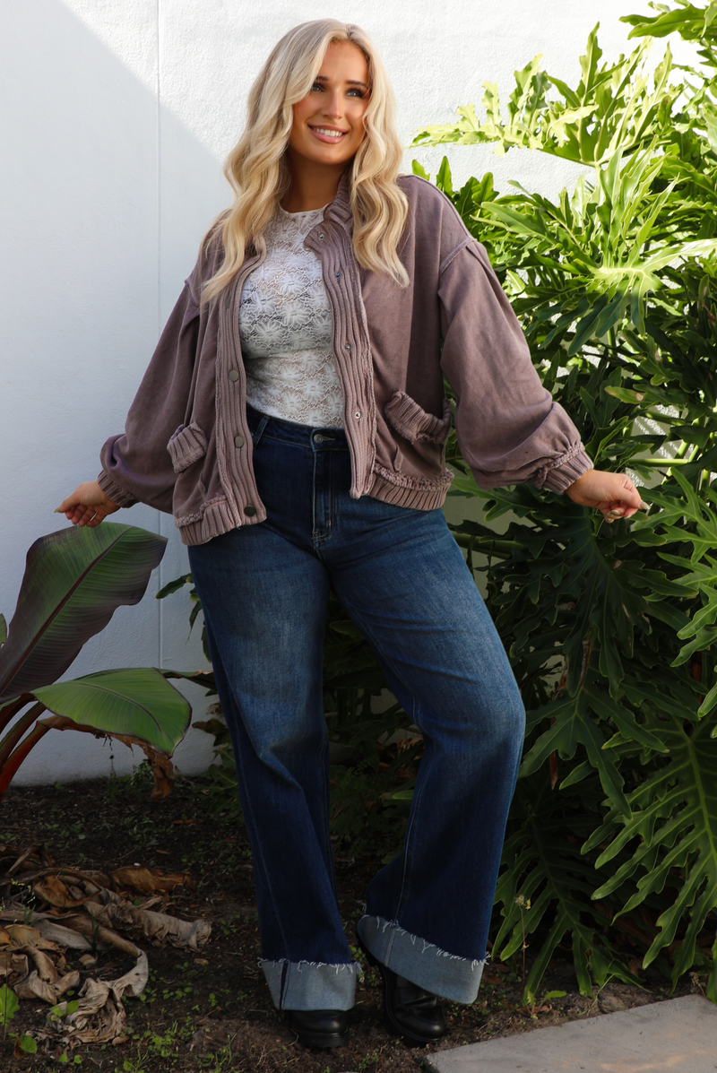 In The Details Jacket: Mauve