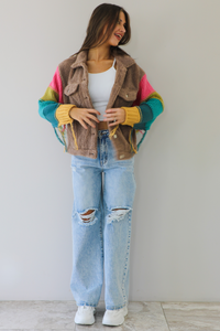 The Combo Jacket: Mocha/Multi