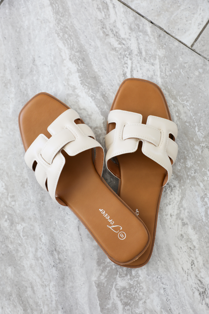 Maldives Sandals: Cream
