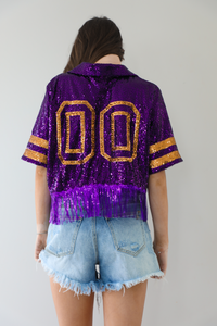 Ready For Gameday Top: Purple/Gold