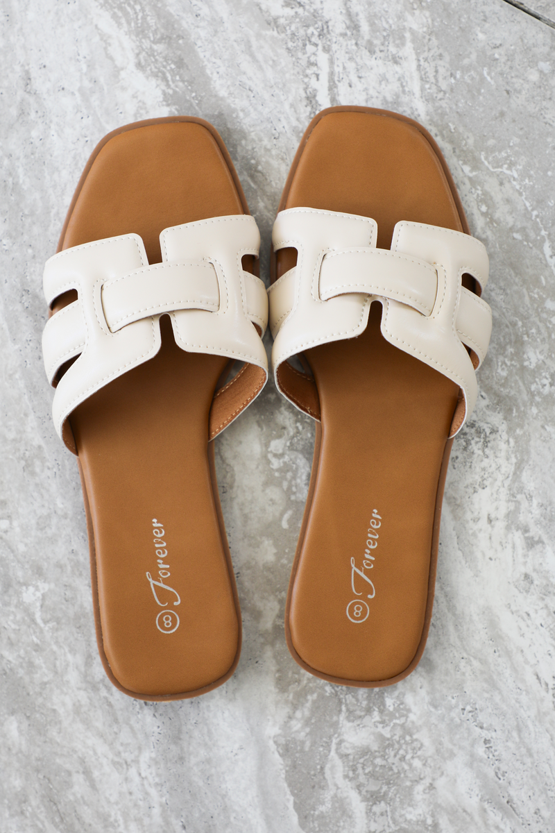 Maldives Sandals: Cream