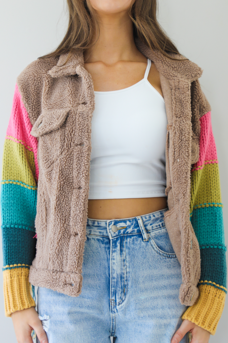 The Combo Jacket: Mocha/Multi