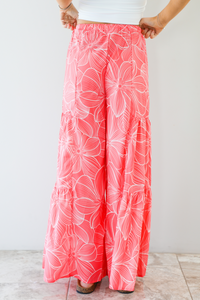 First Move Pants: Coral/Ivory