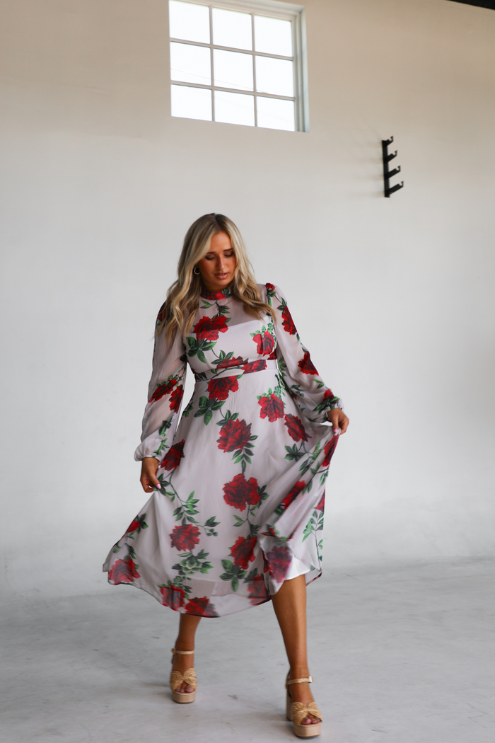 Rose Garden Maxi Dress: Multi/Floral