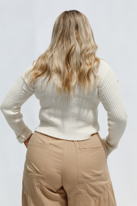 Pretty Bows Sweater: Ivory/Multi