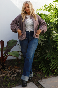 In The Details Jacket: Mauve