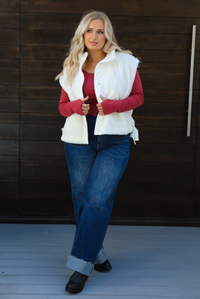 Snowed In Vest: White