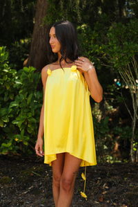 Do It Yourself Mini Dress: Yellow