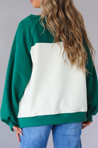 Under The Tree Sweater: Green/Multi