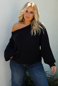 Think About It Sweater: Navy