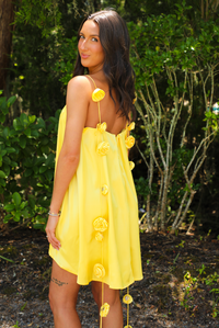 Do It Yourself Mini Dress: Yellow
