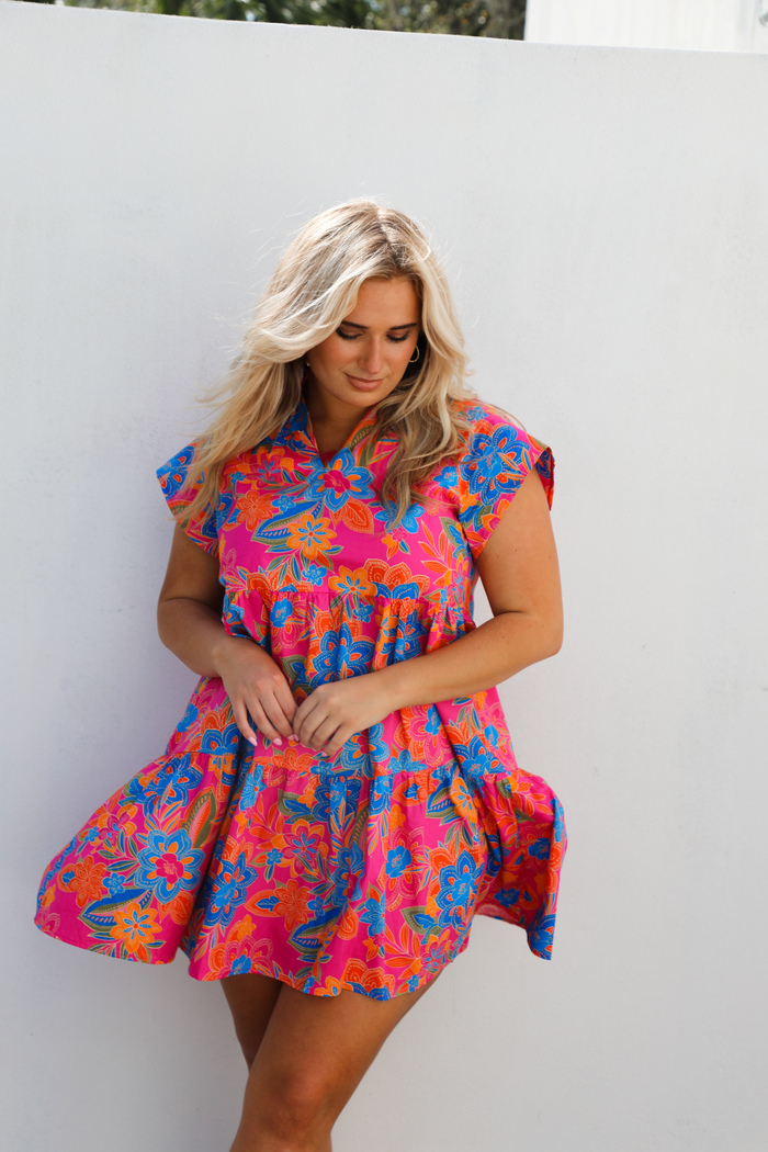 Deja Vu Dress: Floral/Multi