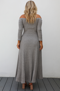 Ready For Fall Maxi Dress: Grey