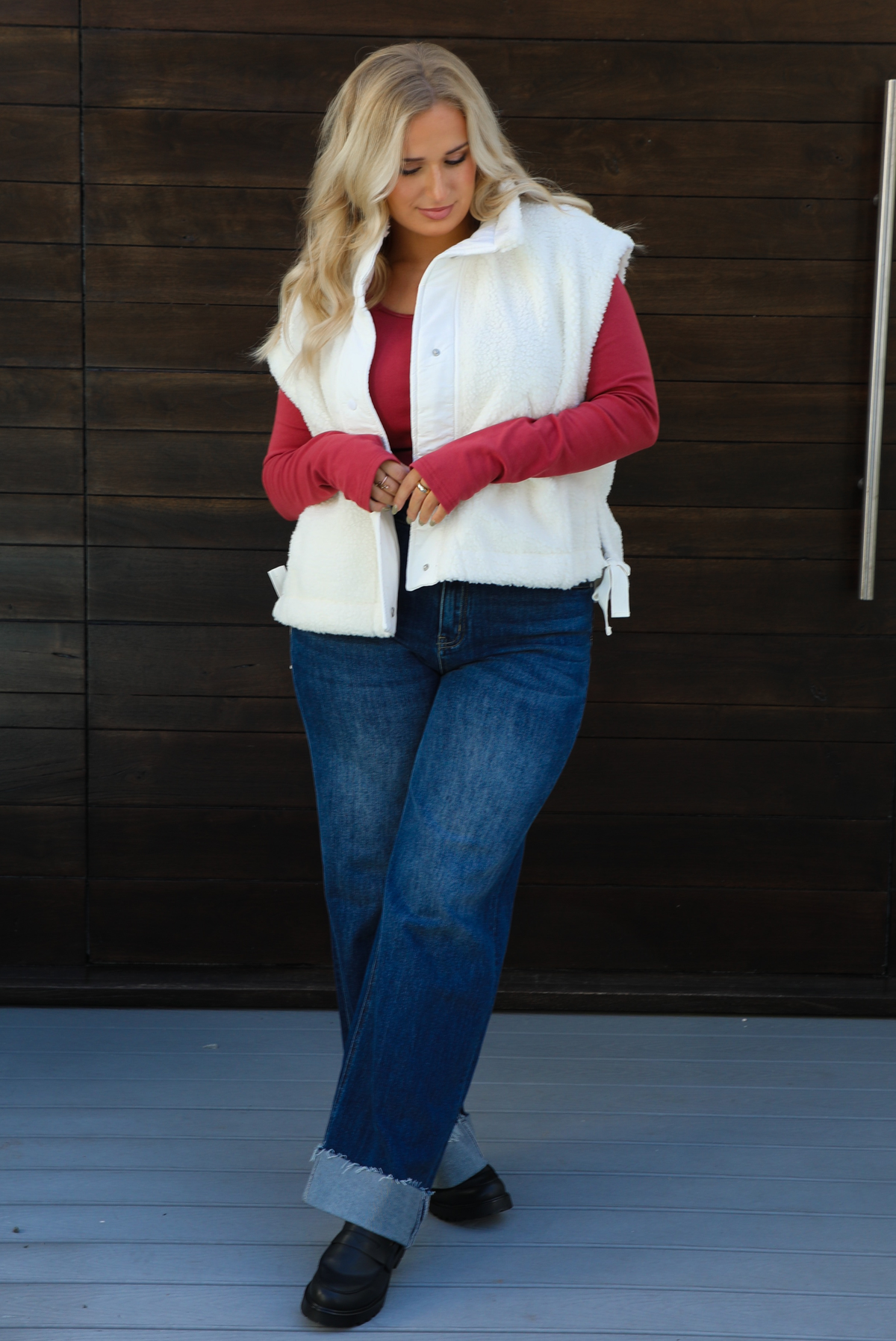 Snowed In Vest: White