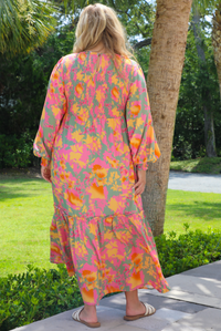 Find Me There Maxi Dress: Pink/Multi