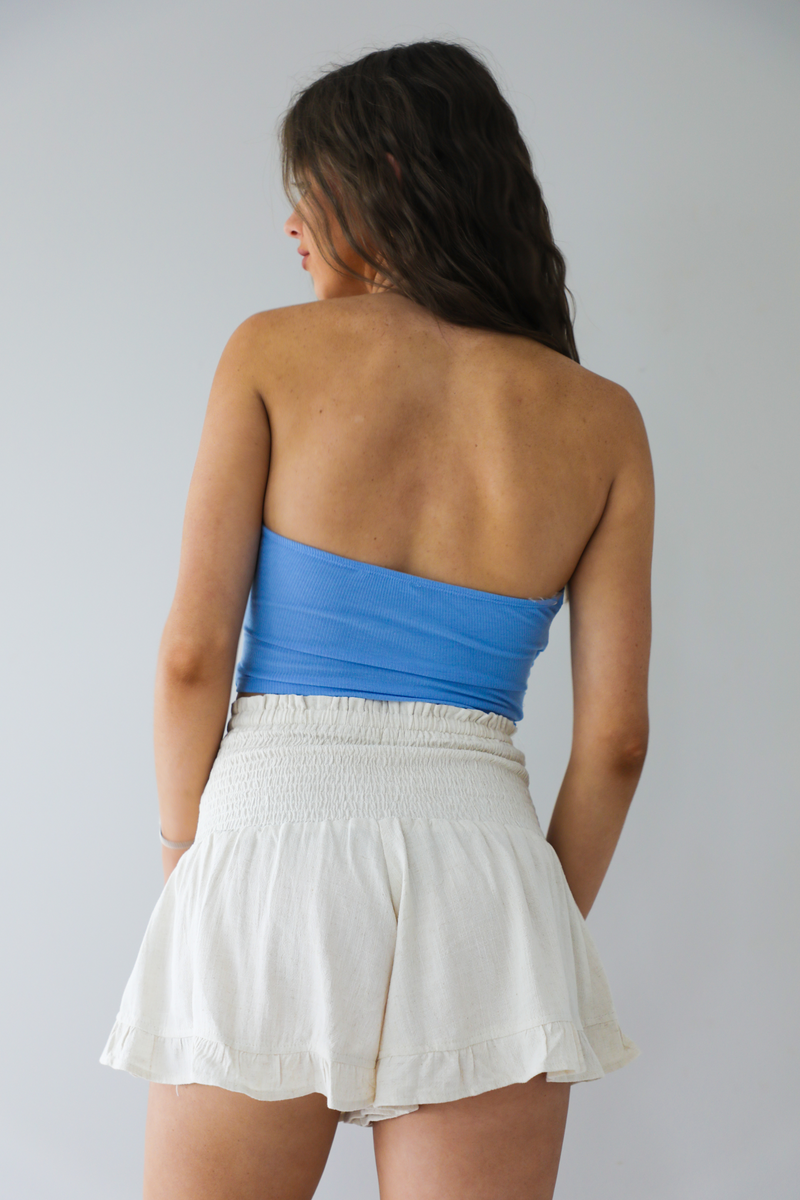 Fit For You Crop Top: Peri Blue