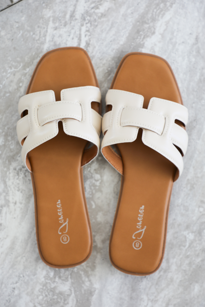 Maldives Sandals: Cream