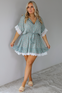 So Many Things Dress: Mint/Floral