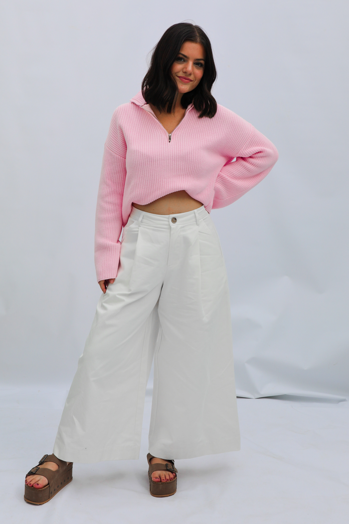 Wanna Be Sweater: Pink