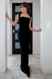 Gala Ready Maxi Dress: Black