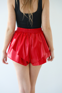 Forever And Always Shorts: Red