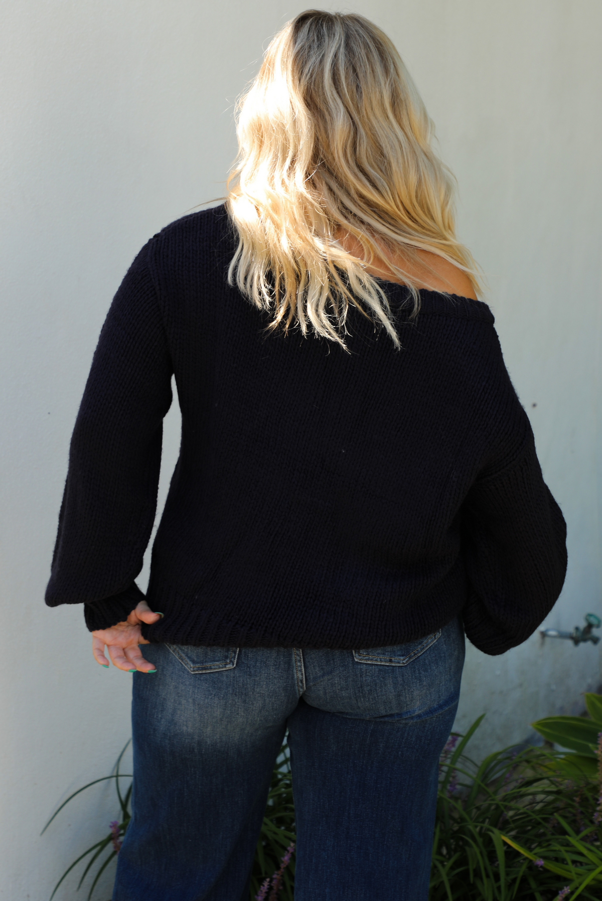 Think About It Sweater: Navy