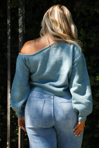 All The Feels Sweater: Blue