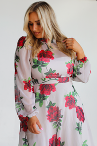 Rose Garden Maxi Dress: Multi/Floral