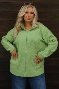 Everything You Need Cardigan: Green