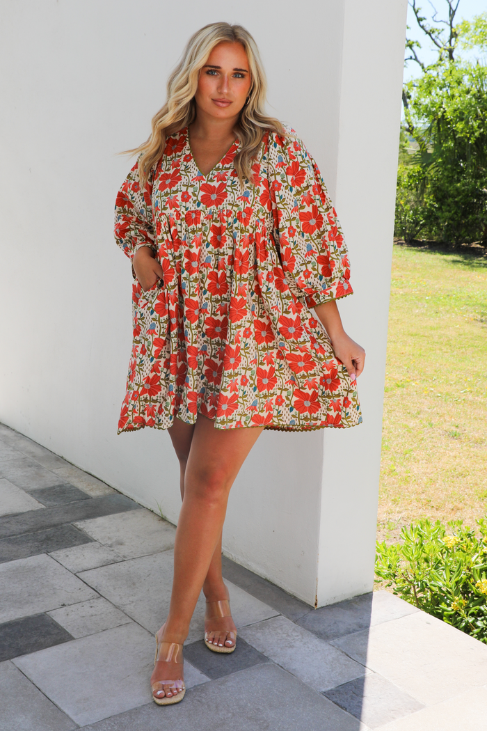 Same Opportunities Dress: Floral/Multi