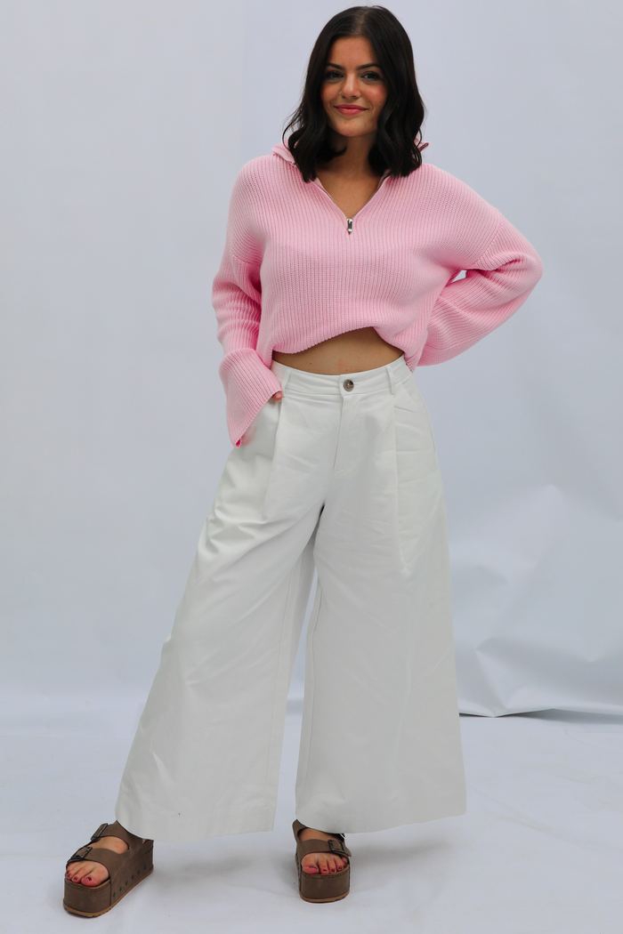 Wanna Be Sweater: Pink