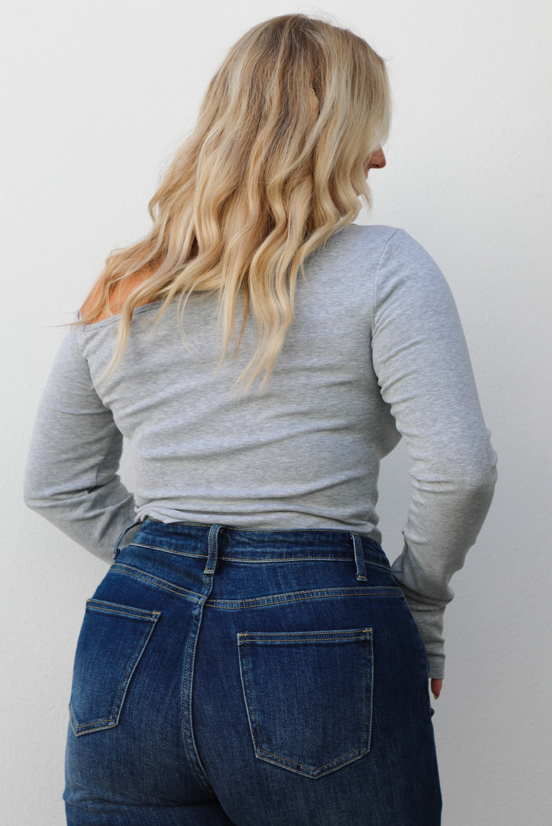 Make It Easy Top: Heather Grey