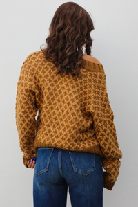 Here & There Sweater: Brown/Tan