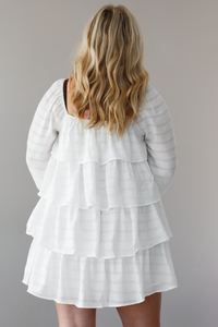 Blossoming Romance Dress: White