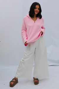 Wanna Be Sweater: Pink