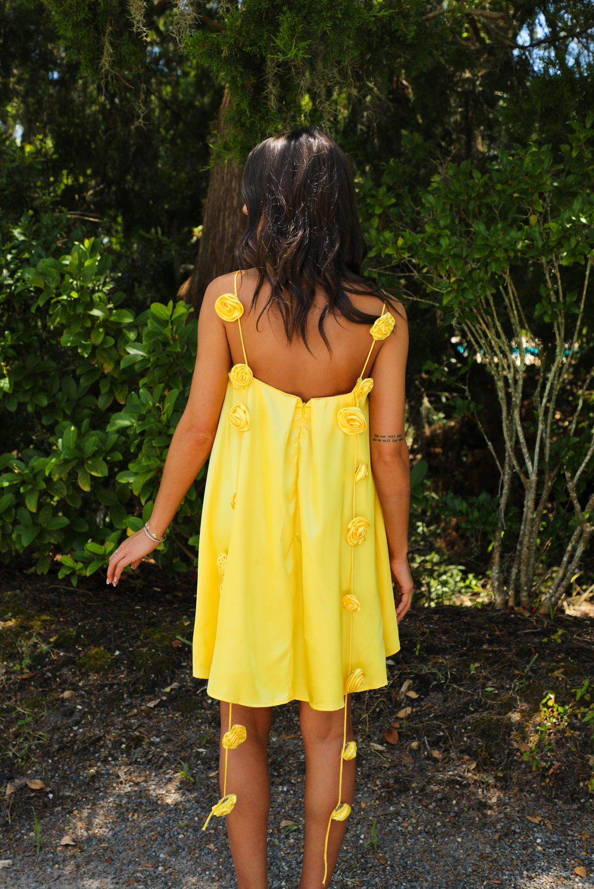 Do It Yourself Mini Dress: Yellow